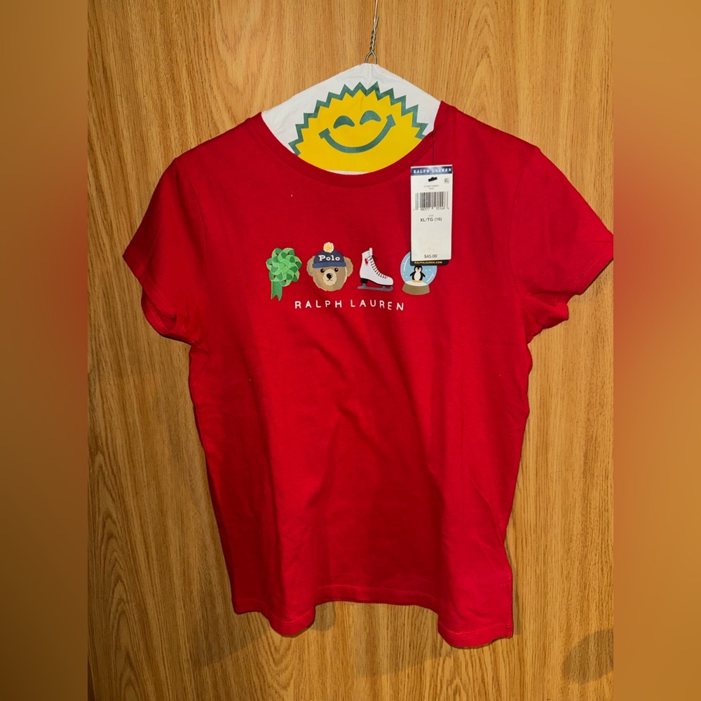 Ralph Lauren Kids Red Graphic T-Shirt